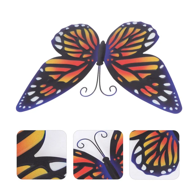 Butterfly Wall Sculputre Vintage Decor Wrought Iron Hanging Retro Pendant