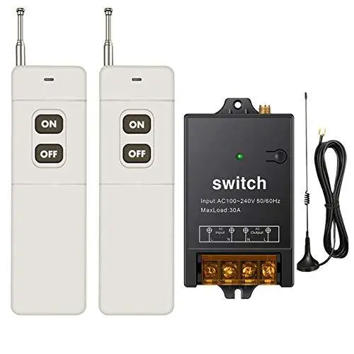 Remote Control Switch1500m Long Distanceac 110v/120v/240v /40a Relay Wireless Rf