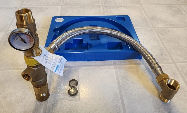 Webstone H-74313W 3/4" MIP x FIP Water Heater Tempering Mixing Valve Kit 150 PSI