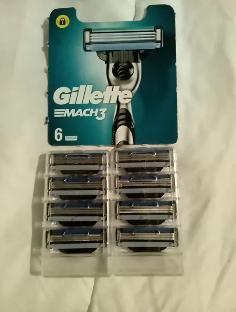 Gillette Mach3  Lame de Rasage pour Homme - Lot De 8