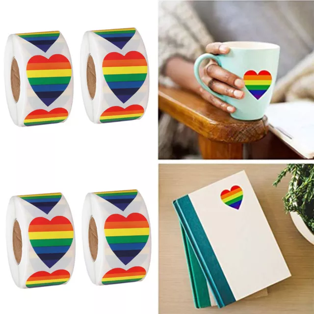 DIY Scrapbooking Rainbow Sticker Ribbon Sticker Labels Sticker Packaging Seal