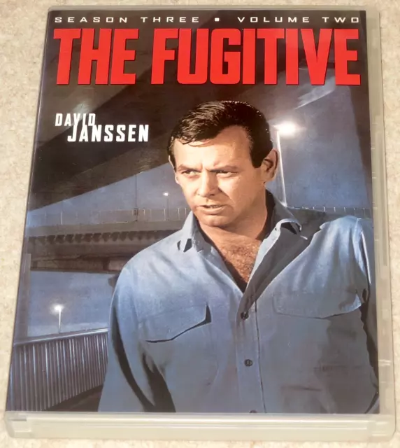 David Janssen THE FUGITIVE Season 3 Volume 2 "4-DISC SET" Region 1 DVD