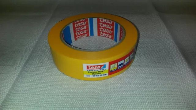 Tesa Precision Mask Standard Kreppband Abdeckband glatt 4344 50lfm x 30mm