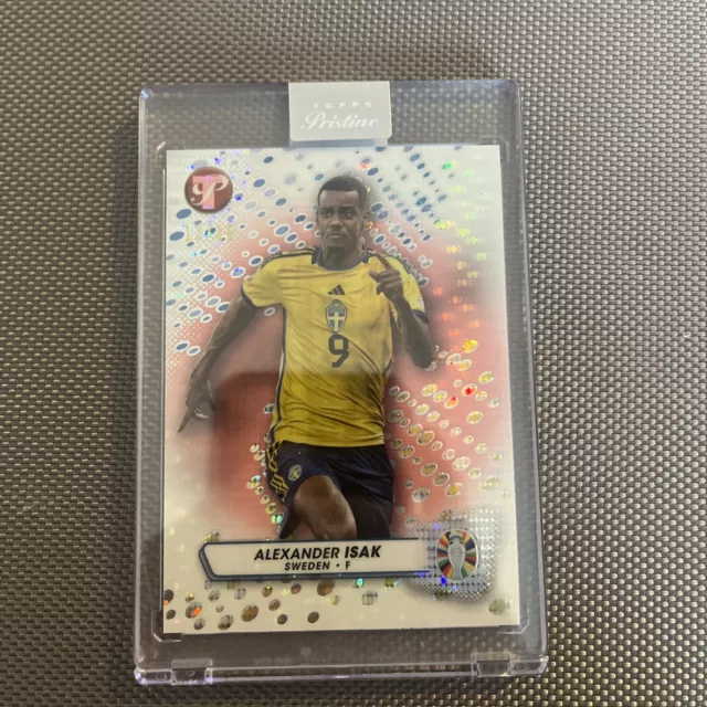 2024 TOPPS PRISTINE Road To Euro 2024 Alexander Isak Pink Parallel 13/