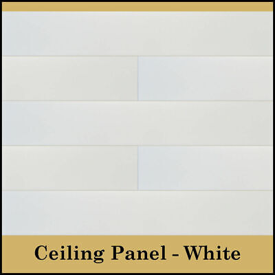 DIY Glue Up Ceiling Tiles Panels, Planks - 39.3" x 6.5" Pack of 12