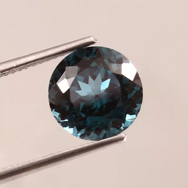 Superbe Naturel Vert Bleu Mozambique Tourmaline Desseré Rond Gemme Coupe 12x12MM