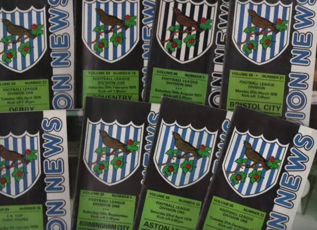 West Brom WBA Bromwich Albion HOME & AWAY programmes 1977/78 League & Cup Div.1