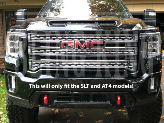 20-2023 GMC Sierra 2500 3500 HD chrome grille insert mesh grill overlay SLT AT4