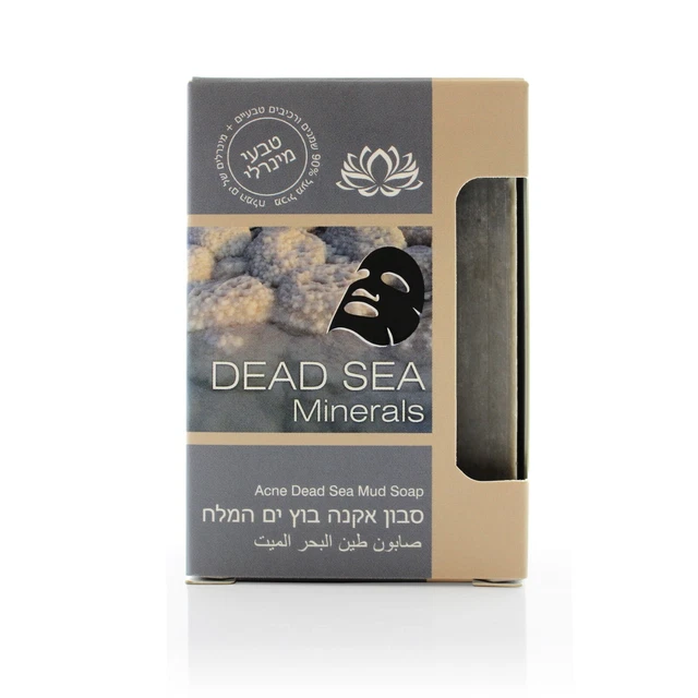 Dead Sea Minerals~ACNE DEAD SEA BLACK MUD SOAP~Skin Cell Renewal