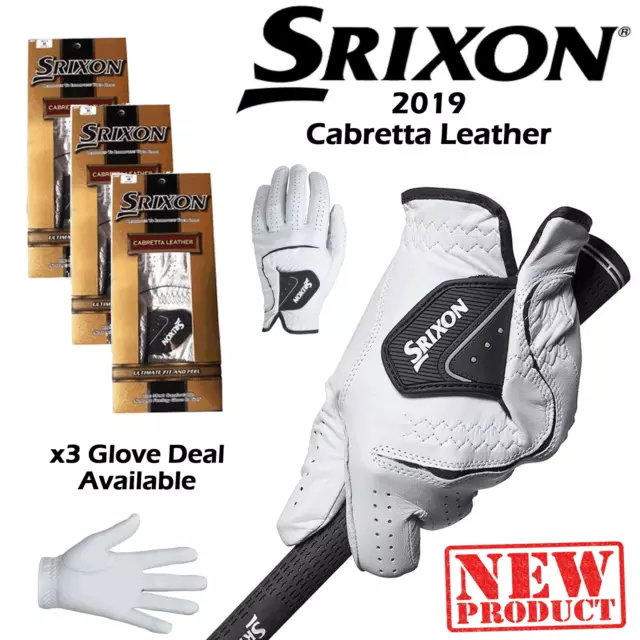 Srixon Golf Gloves Mens Cabretta Leather Golf Glove New 2022 All Sizes