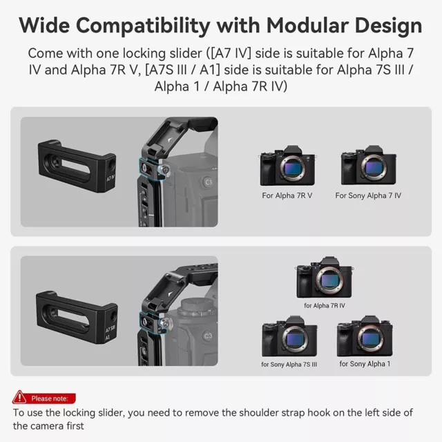 SmallRig A7 IV Camera Cage Kits for Sony Alpha 7R IV|Alpha 7S III|Alpha 1|A 7R V 3