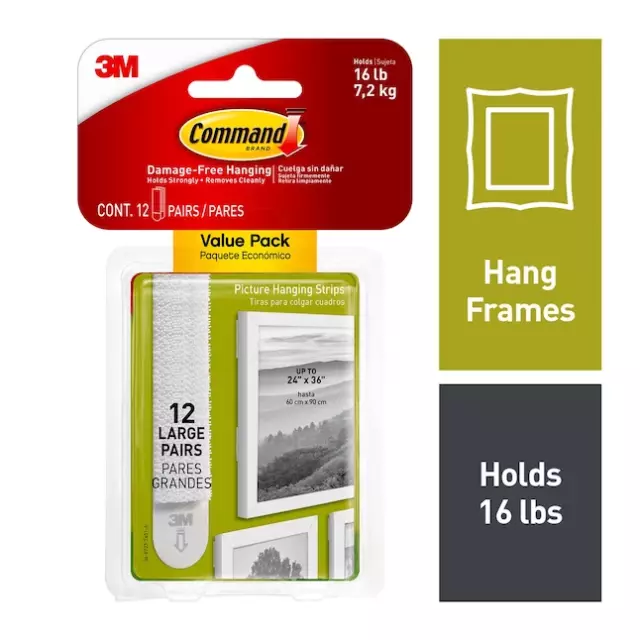 COMMAND~12 Pack Damage-Free Hanging Adhesive Poster Strips