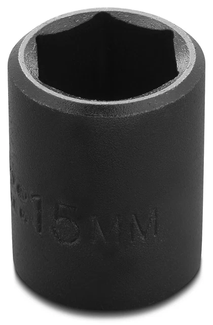 Proto J7215M - 3/8" Drive Impact Socket 15mm - 6 Point USA
