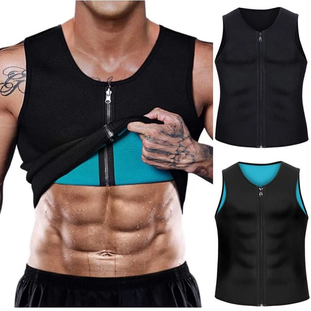 NEW NEOPRENE BODY Shaper Vest Portable Men Body Shapewear with Zipper
