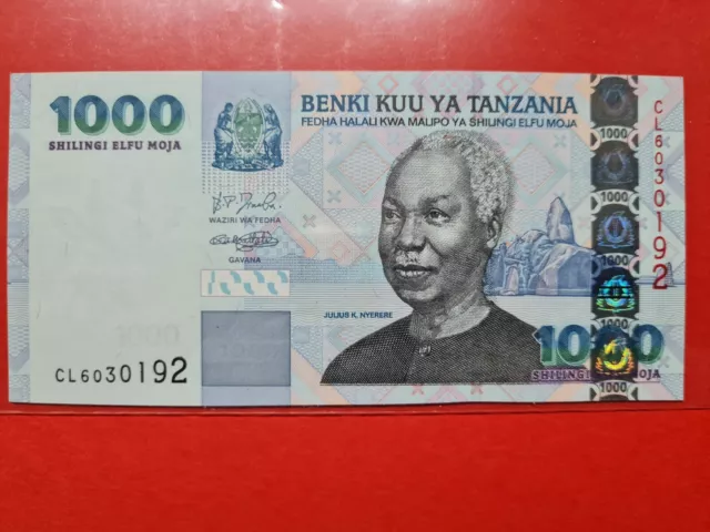 Tanzania  1.000 Scellini  (Shilingi Elfu Moja.  (314/22)  