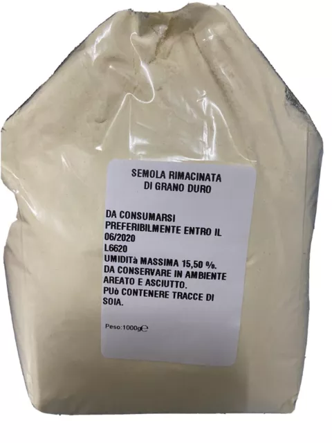 Farina Di Semola Rimacinata Di Grano Duro 18 Kg