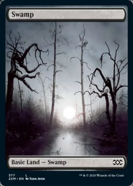 Mtg Swamp 377 Exc - Palude - 2Xm Full Art - Magic
