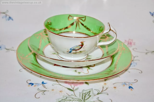 Superb 1920s Tea Set Coalport Batwing style Wetley china Trio cup saucer plate