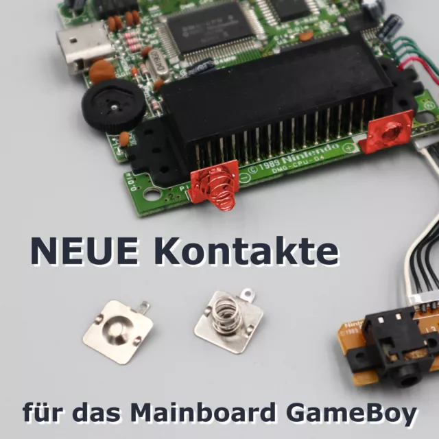 NEUE Mainboard Batteriekontakte für GameBoy Classic DMG PCB Leiterplatte Ersatz