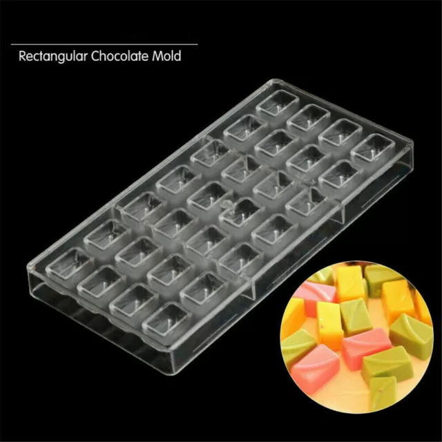 Polycarbonate Chocolate Bar Molds PE Candy Sugarcraft Clear Hard Plastic Mould