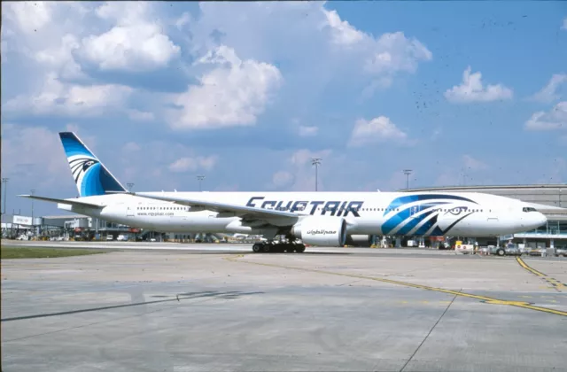 GH2-2 Original aircraft slide/Dia  Egyptair B777 SU-GDR