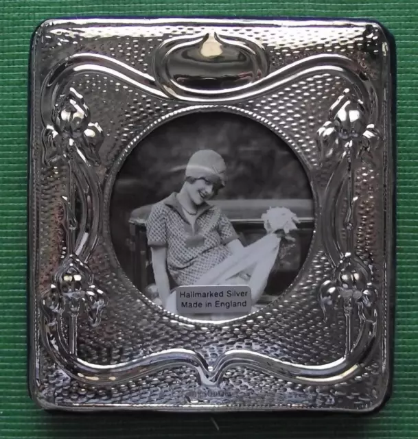 Iris Edwardian Design  Hallmarked Sterling Silver Photo Frame : Xmas Valentines