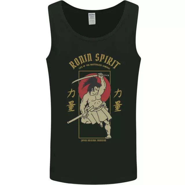 Ronin Spirit Samurai Japan Japanese Mens Vest Tank Top
