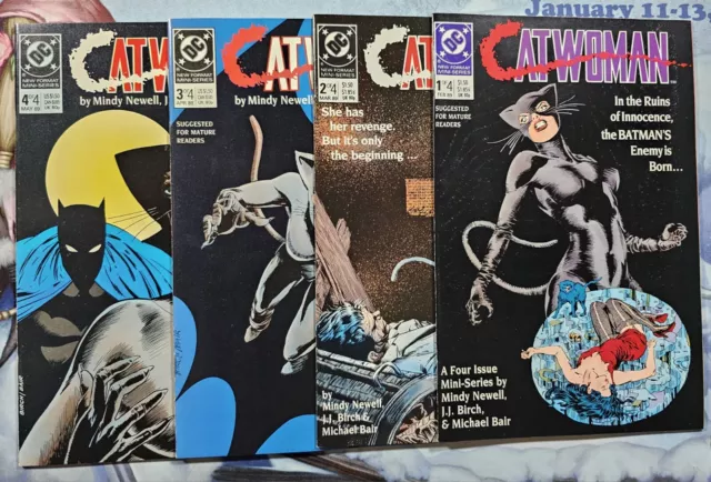 Catwoman Mini Series 1-4 (DC Comics  1989) VF+