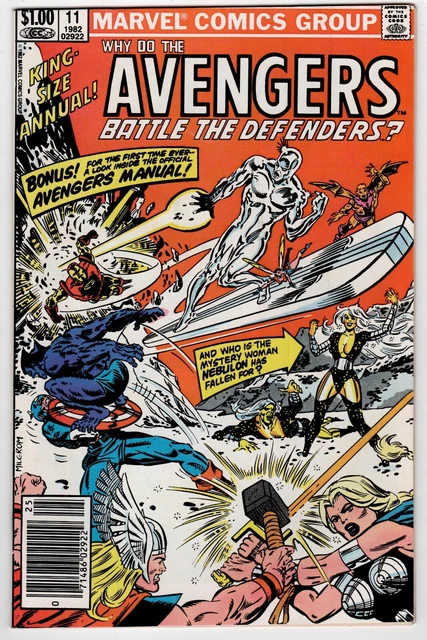 Avengers Annual #11 (1982) Silver Surfer & Defenders; Nebulon death by Marvel NM