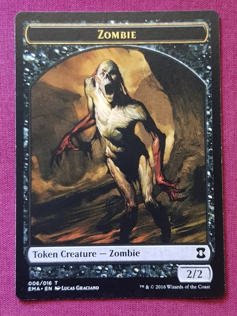 Magic The Gathering ETERNAL MASTERS ZOMBIE TOKEN card MTG