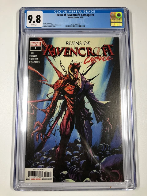 RUINS of RAVENCROFT CARNAGE #1 (2020) CGC 9.8 1st APPEARANCE CORTLAND KASADY