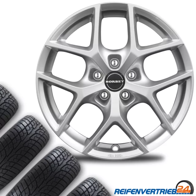 4x Alu Winterräder für Renault Mégane Reifen 205/55R16 Dunlop