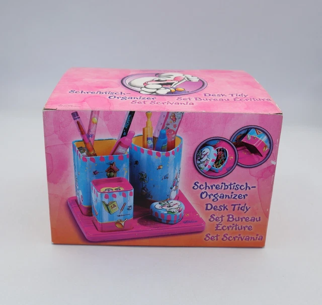 Diddl Goletz Organizer Desk Tidy set scrivania in metallo con calamita nuovo