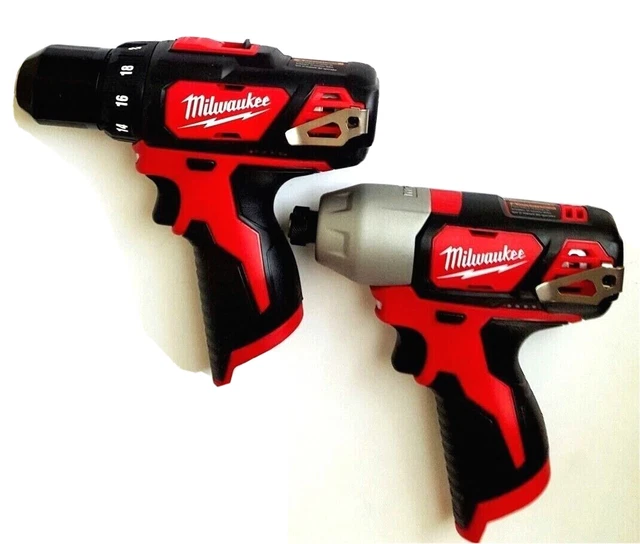 NEW MILWAUKEE M12 240720 Cordless Drill/Driver & 246220 Hex Impact