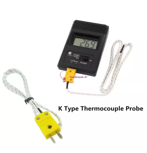 TM-902C Digital LCD K Type Thermometer Single Input + Thermocouple Probe