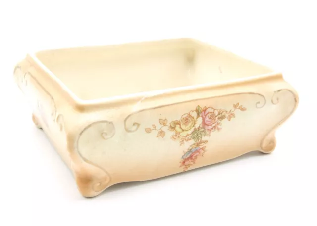 S Fielding & Co Crown Devon Wye Pattern Ceramic Dish Blush Ivory Glaze Reg635583 2