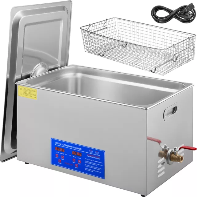VEVOR 22L Ultrasonic Cleaner Heater Cleaning Equipment Industry Heated w/Timer