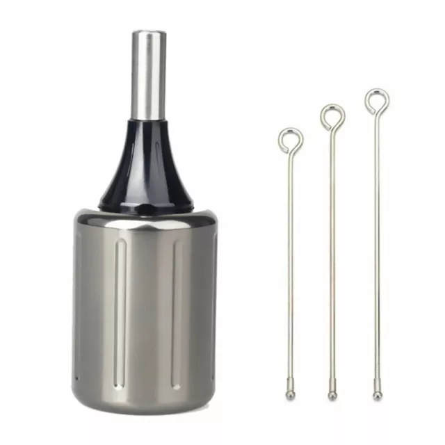 Dc Tatuaje Ajustable Precisión Aluminio Cartucho Agarre & 3 Barras
