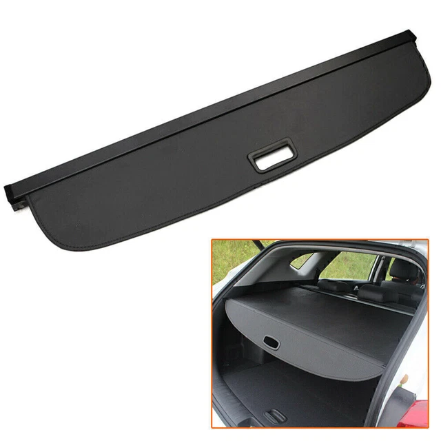 Rear Boot Trunk Cargo Cover Security Shield Shade Black For Audi Q3 2013-2017