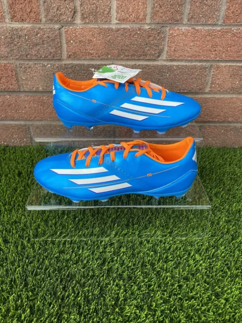 Adidas F10 TRX FG Football Boots Blue / Orange - UK 7.5 - *BNWT*