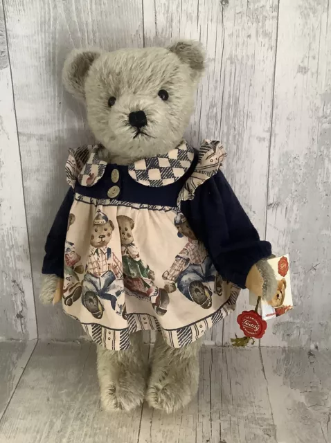 Hermann Teddy Limited Edition 46/500 Lady Bear - Mohair With Growler - Retired