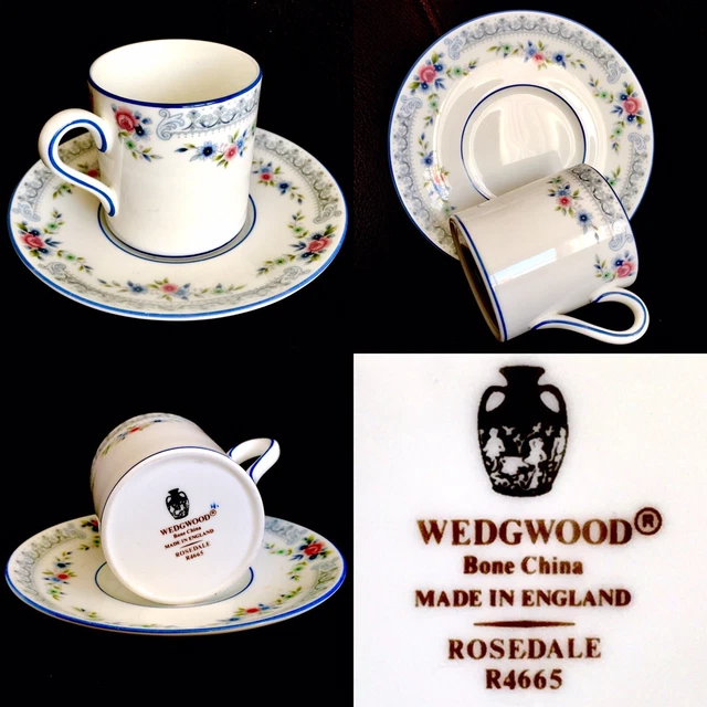 RARE VINTAGE WEDGWOOD “Rosedale” (R4667) Demitasse Bone China Cup ...