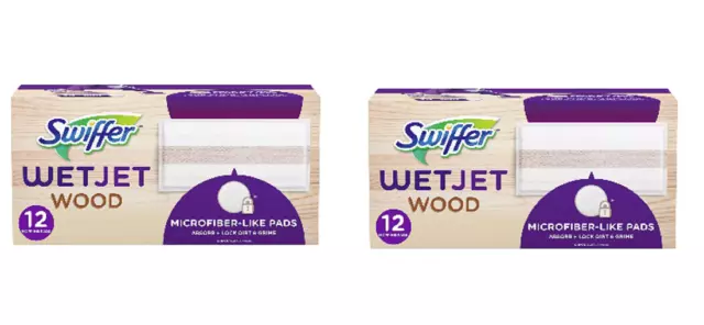 Swiffer WetJet Wood Mopping Pad Refill  Two Pack ( 24ct Total )