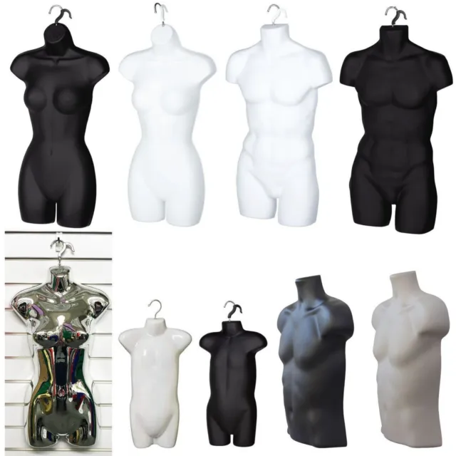 New Male/female/kids Hanging Body Mannequin Form Top Quality Torso Display Bust
