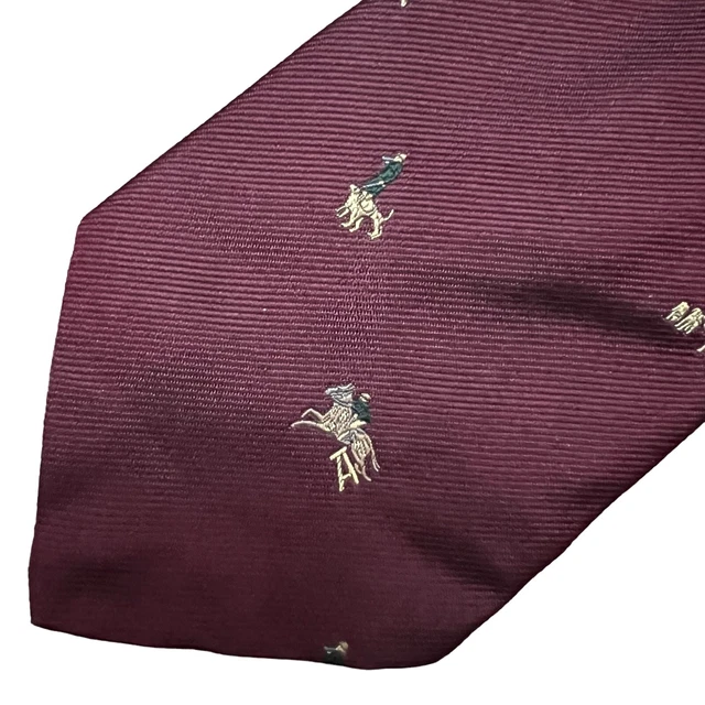 Brooks Brothers Makers Necktie Men's 100% Silk Designer Tie Equestrian Jockey