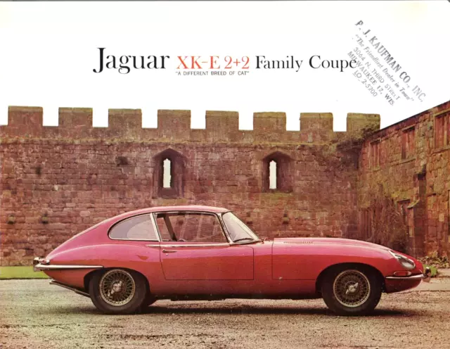 1966 Jaguar Xk-E 2+2 Family Coupe Sales Brochure Single Page