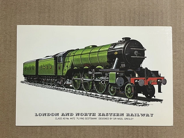 Postcard Train London & North Eastern Railway Flying Scotsman Vintage Locomotive
