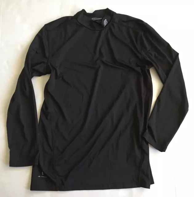New Balance Shirt Boys Youth L 14-16y Black Long Sleeve "Lightning Dry" Fabric
