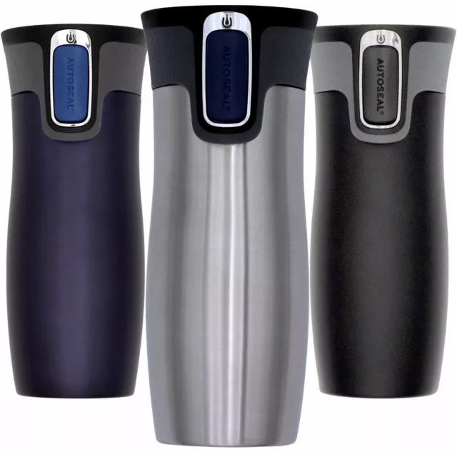 Contigo Edelstahl Thermobecher to go West Loop 2.0 Autoseal Isolierbecher 470ml