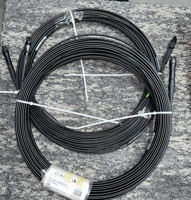 Commscope MHD-MFDA-0100F Fiber Optic Hardened Drop Cable 12FT  Lot Of 2